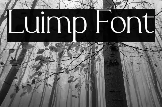 Luimp Font examples