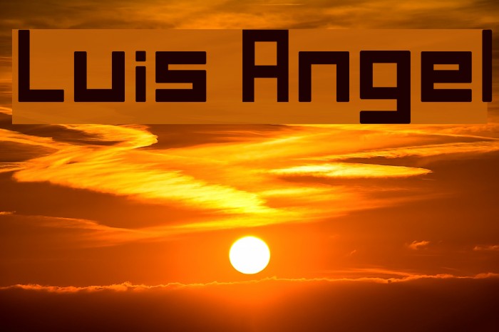 Luis Angel Font examples