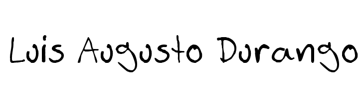 Luis Augusto Durango Schriftart