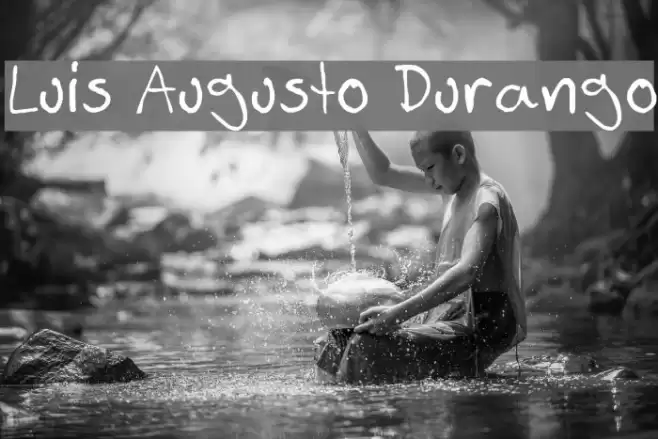 Luis Augusto Durango Шрифта examples