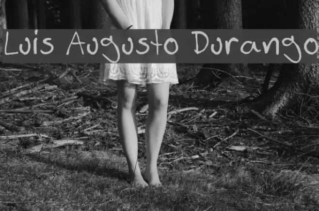 Luis Augusto Durango Шрифта examples