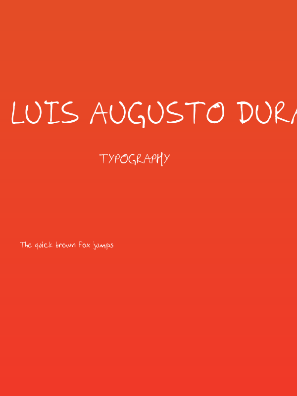 Luis Augusto Durango Poster