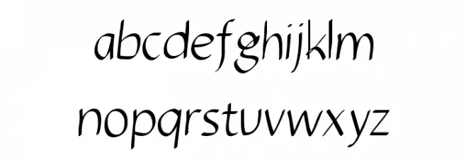 Luis Candara 字体 小写