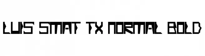 Luis Smat TX Normal Bold  Fuentes Gratis Descargar