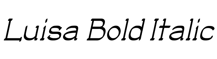 Luisa Bold Italic  Descarca Fonturi Gratis