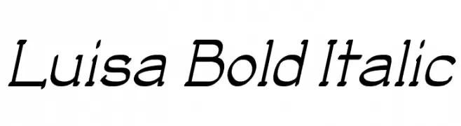 Luisa Bold Italic  Fuentes Gratis Descargar
