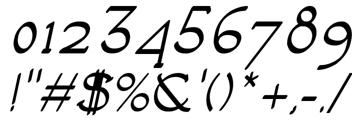 Luisa Bold Italic Font OTHER CHARS