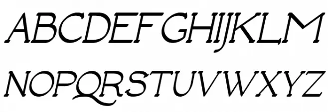 Luisa Bold Italic Schriftart Groß