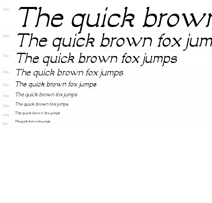 Luisa Bold Italic Waterfall