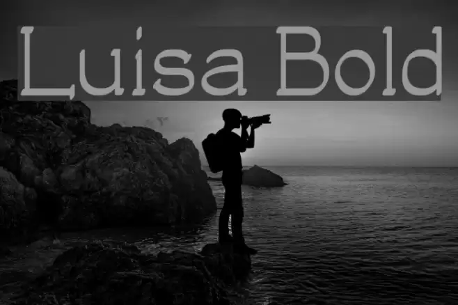 Luisa Bold Font examples