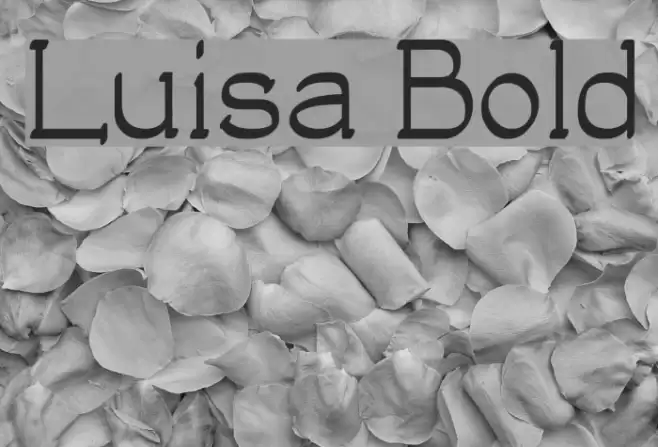 Luisa Bold Font examples