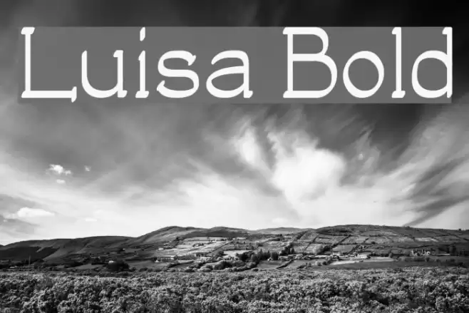 Luisa Bold Font examples