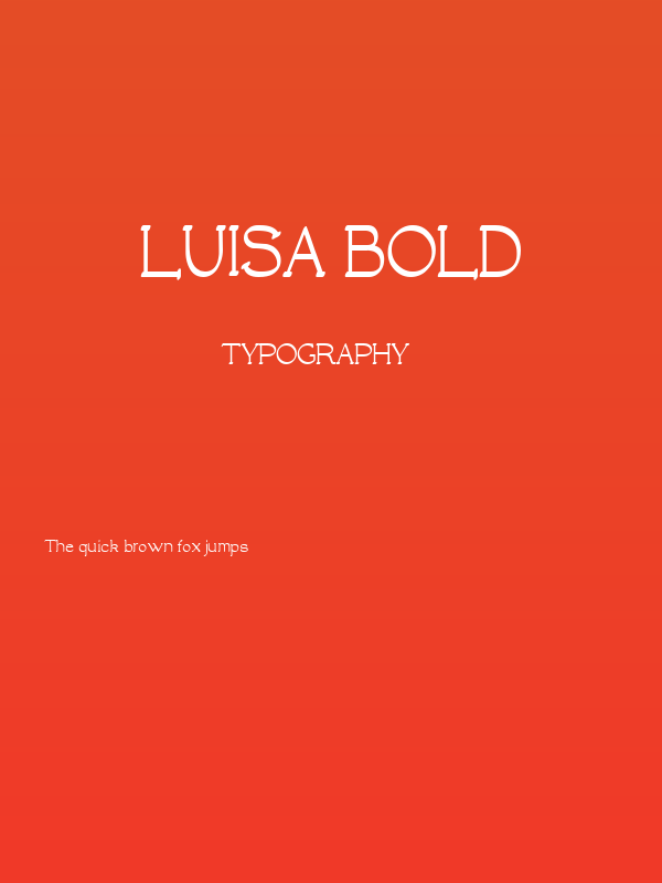 Luisa Bold Poster