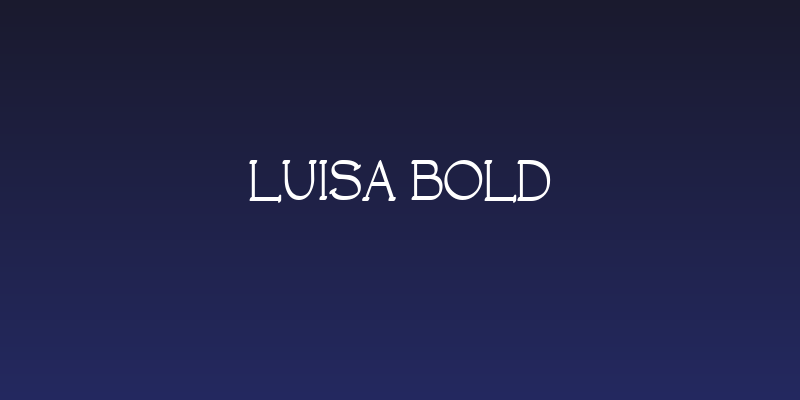 Luisa Bold Social Header