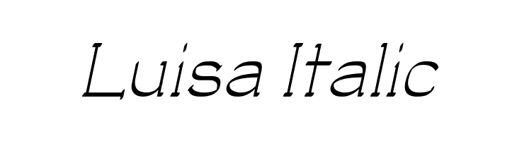 Luisa Italic  Descarca Fonturi Gratis
