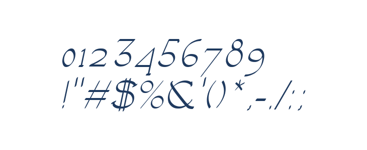 Luisa Italic Other Characters