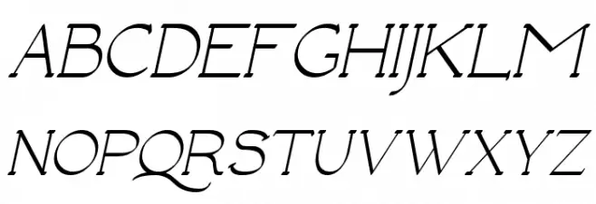 Luisa Italic Schriftart Groß