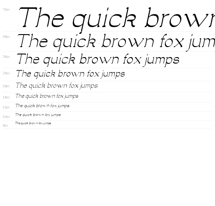 Luisa Italic Waterfall