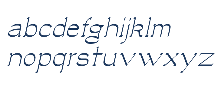 Luisa Italic Lowercase