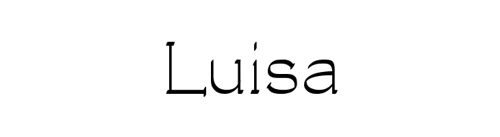 Luisa  Frei Schriftart Herunterladen