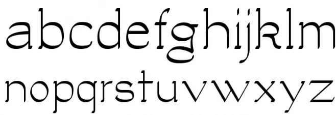 Luisa फ़ॉन्ट लोअरकेस