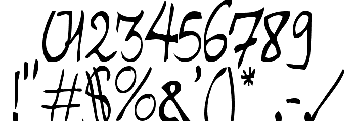Luismi Murder Font OTHER CHARS