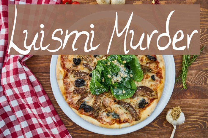Luismi Murder Font examples
