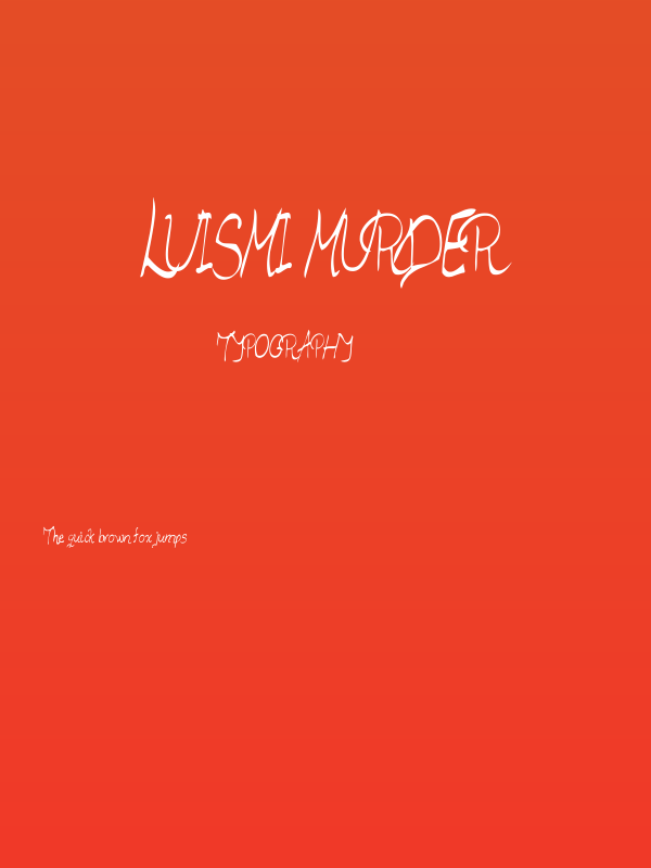 Luismi Murder Poster