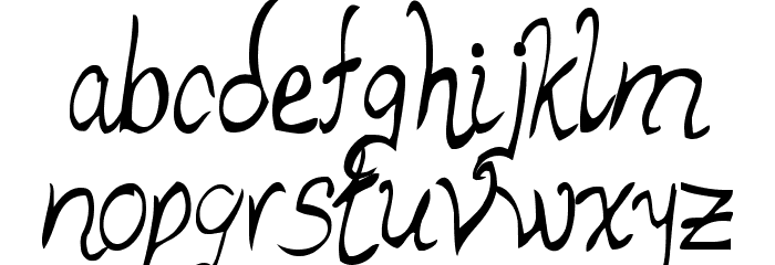 Luismi Murder Font LOWERCASE