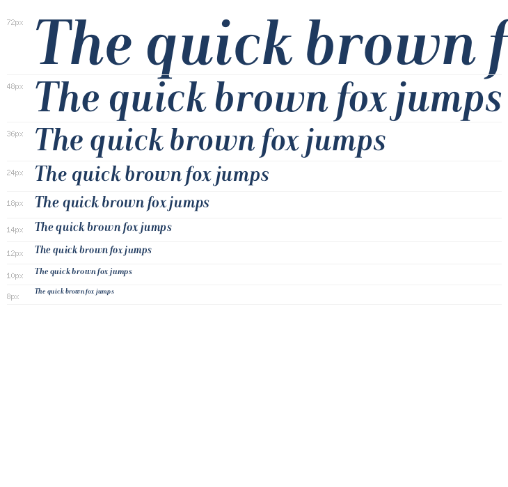 LuissSerif-BoldItalic Waterfall