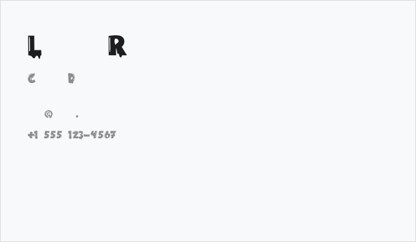 Lukalama Regular Business Card