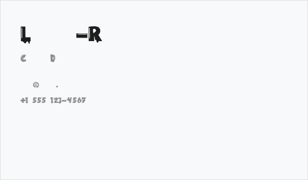 Lukalama-Regular Business Card