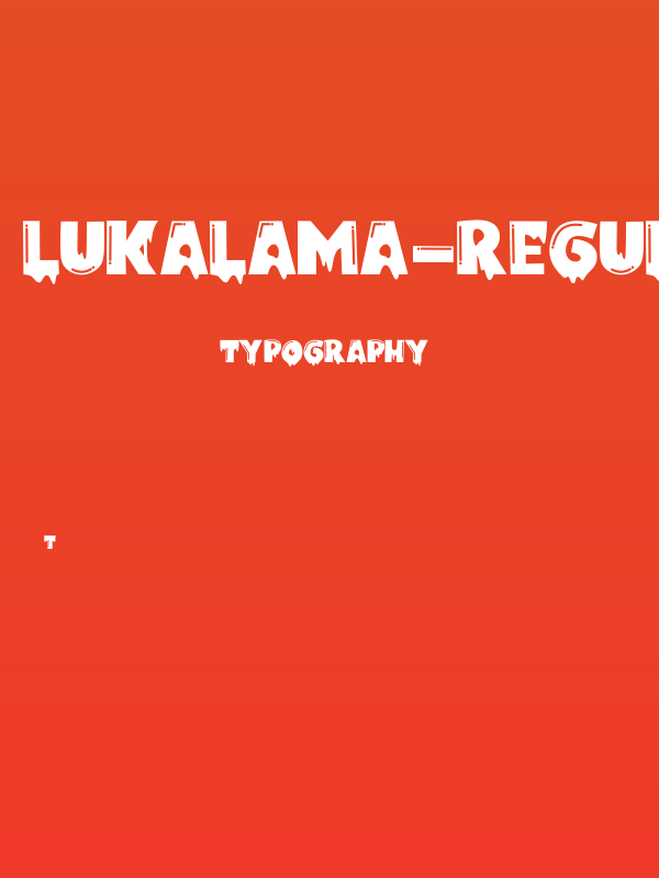 Lukalama-Regular Poster