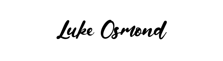 Luke Osmond  Free Fonts Download