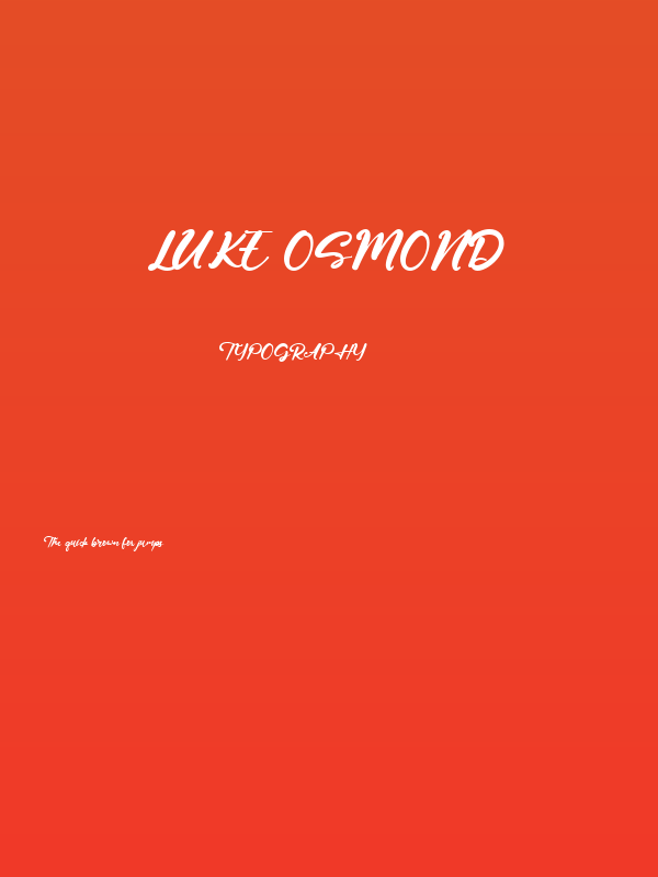 Luke Osmond Poster