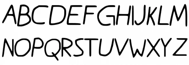 Luki_s_Handwrited_Font Fonte MAIÚSCULAS