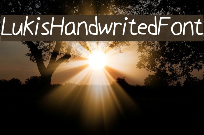 Luki_s_Handwrited_Font Example 3