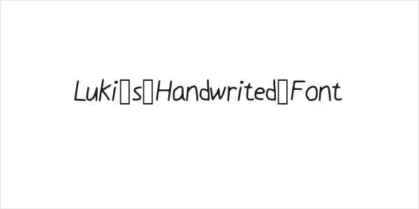 Luki_s_Handwrited_Font Logo