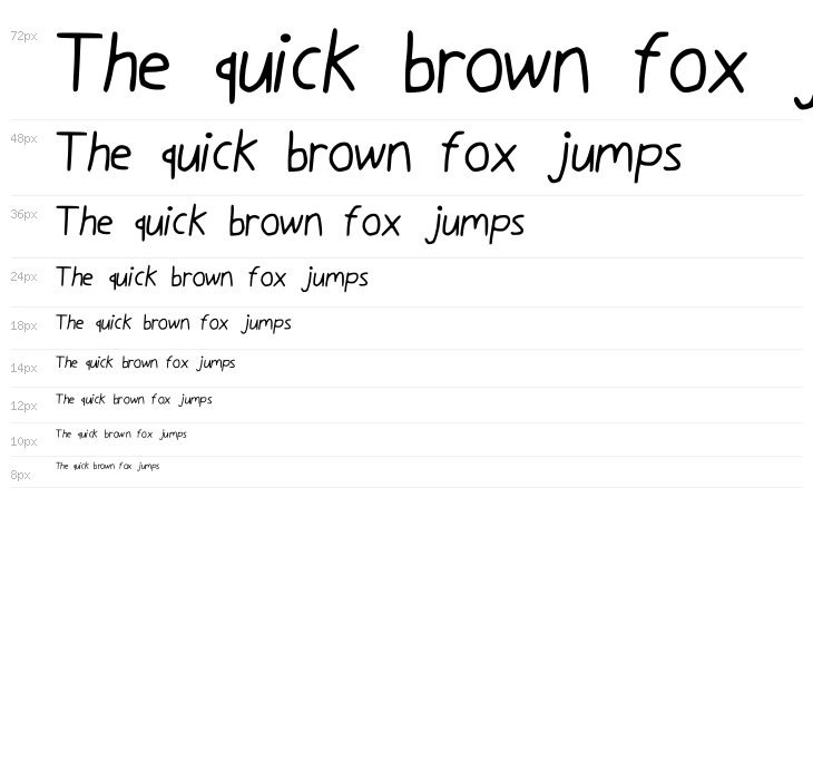 Luki_s_Handwrited_Font Waterfall