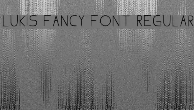 Lukis Fancy Font Regular Example 2