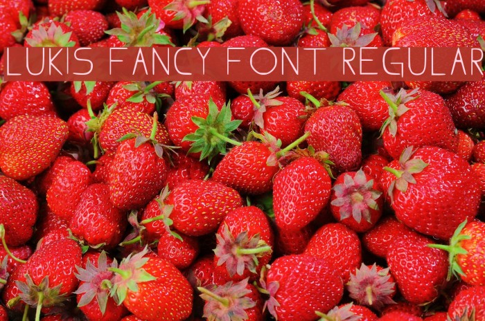 Lukis Fancy Font Regular Font examples