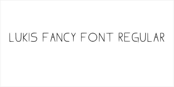 Lukis Fancy Font Regular Logo