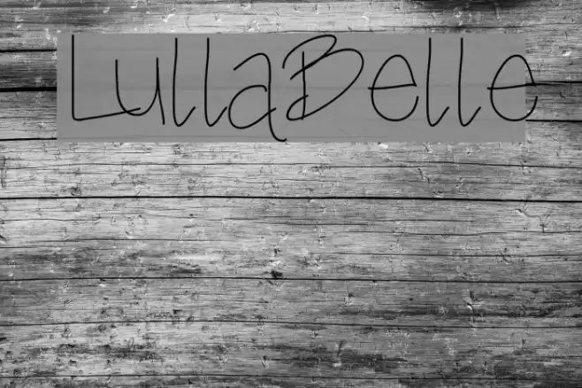 LullaBelle Font examples