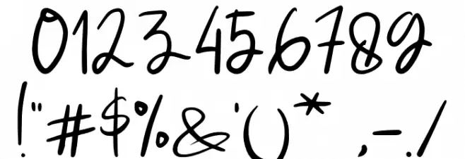 LullaFontRegular Font OTHER CHARS