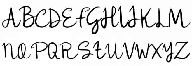 LullaFontRegular 字体 大写