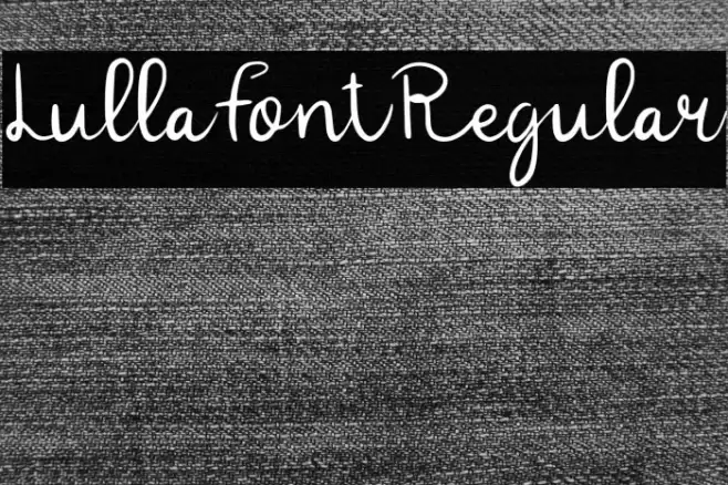 LullaFontRegular Font examples