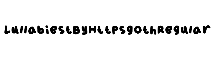 Lullabiest By Httpsgoth Regular  Free Fonts Download