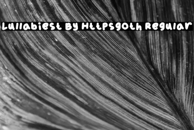 Lullabiest By Httpsgoth Regular Fuentes examples