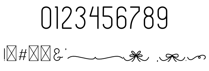 Lulu-Lala Font OTHER CHARS