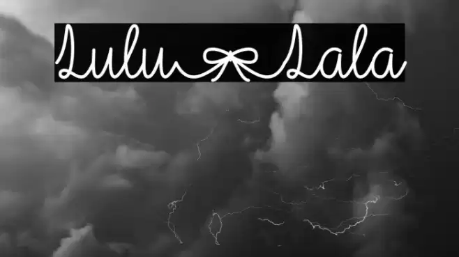 Lulu-Lala Font examples